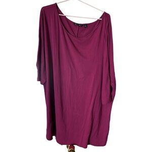 H by Halston Rich Burgundy Pull-over top size 2X